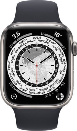Apple Watch Series 7 - Edition - GPS + Cellular - 45 mm - Titanium - Midnight Sport Band