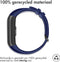 iMoshion Bandje Geschikt voor Honor Band 4 - iMoshion Siliconen band zwarte gesp met design met installatiehulp - Donkerblauw