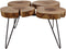 HSM Collection Salontafel Roxy - 4 bladen - natural oil/black