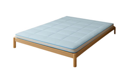 Zydante Cooling Topper - Matrasoplegger - 140x200 cm - Verkoelende Nylon & Polyester - Wit/Lichtgrijs