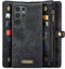 Caseme Geschikt voor Samsung Galaxy S24 Ultra hoes - Vintage 2 in 1 portemonnee - Zwart