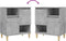 vidaXL - Dressoir - 60x35x70 - cm - bewerkt - hout - betongrijs