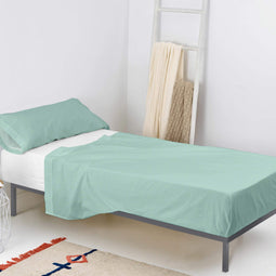 Happy Friday Sheet set 2 pieces Basic 160x270 cm (Single) Mint