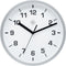 nXt - Wandklok - 20cm - Plastic - Zilver - 'Easy Small'