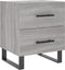 vidaXL - Nachtkastjes - 2 - st - 40x35x47,5 - cm - bewerkt - hout - grijs - sonoma - eiken