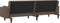 vidaXL - Slaapbank - 2-zits - met - 2 - kussens - stof - taupe