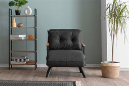 Arabic House Sando Single - Slaapfauteuil - Hoogwaardig linnen - Donkergrijs