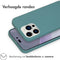 iMoshion Hoesje Geschikt voor iPhone 14 Pro Max Hoesje Siliconen - iMoshion Color Backcover - Donkergroen