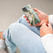 imoshion Hoesje Geschikt voor Samsung Galaxy S21 FE Hoesje Siliconen - imoshion Design hoesje - Wit / Meerkleurig / Shattered Beige Marble