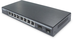 Digitus DN-95344 - L2 Managed Gigabit PoE Switch - 8 PoE+ poorten 10/100/1000 MBit/s - 2 Gigabit SFP poorten