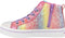 Skechers S Lights\Xae-Twi-Lites 2.0-Heart Sneakers - Glitter Lace Up High Top - Multi (Maat 29)