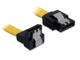 Delock 0.5m SATA M/M - SATA kabel - Male/male - Geel