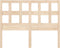 vidaXL - Hoofdbord - 165,5x4x100 - cm - massief - grenenhout