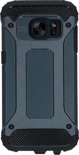 iMoshion Hoesje Geschikt voor Samsung Galaxy S7 Hoesje - iMoshion Rugged Xtreme Backcover - Donkerblauw