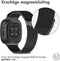 iMoshion Bandje Geschikt voor Fitbit Versa 3 Maat S - iMoshion Milanees magnetische band - Zwart