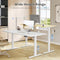 Woltu Elektrisch Verstelbaar Bureau - 160 x 70 cm - Hoogte 72 tot 120 cm - USB Oplader - Wit