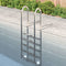 vidaXL Zwembadladder 54x38x211 cm 304 roestvrij staal