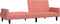 vidaXL - Slaapbank - 2-zits - fluweel - roze