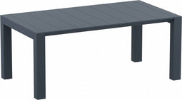 Uitschuifbare Tuintafel - Siesta Vegas Medium 180/220 cm - Donkergrijs - Stijlvol en Ruimtebesparend