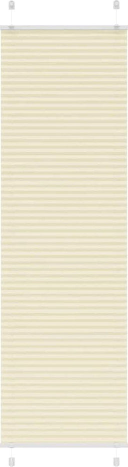 vidaXL - Plissé - rolgordijn - 55x200 - cm - stofbreedte - 54,4 - cm - polyester - crème
