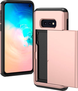 iMoshion Hoesje Geschikt voor Samsung Galaxy S10e Hoesje - Ruimte voor 2 pasjes - iMoshion Backcover met pasjeshouder - Rosé Goud