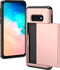 iMoshion Hoesje Geschikt voor Samsung Galaxy S10e Hoesje - Ruimte voor 2 pasjes - iMoshion Backcover met pasjeshouder - Rosé Goud