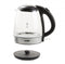 Domo DO9218WK - Waterkoker - 2200W 1,2L Glas met Antikalkfilter - Zilver