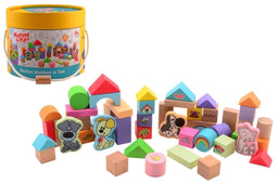 Woezel en Pip - Houten Blokken - 50 stuks