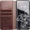 Qialino - echt lederen luxe wallet hoes - Geschikt voor Samsung Galaxy S20 Ultra - Bruin