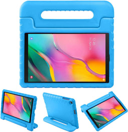 iMoshion Tablet Hoes Kinderen Geschikt voor Samsung Galaxy Tab A 10.1 (2019) - iMoshion Kidsproof Backcover met handvat - Blauw