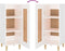 vidaXL - Dressoir - 34,5x34x90 - cm - bewerkt - hout - wit