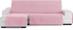 Hoes voor chaise longue met korte armleuning links Eysa LEVANTE Roze 100 x 110 x 290 cm