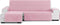 Hoes voor chaise longue met korte armleuning links Eysa LEVANTE Roze 100 x 110 x 290 cm