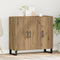 vidaXL - Dressoir - met - 3 - Deuren - Artisan - Eikenhout - 90x34x80 - cm - Gelaagd - Hout