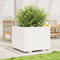 vidaXL - Plantenbak - 60x60x49,5 - cm - massief - grenenhout - wit