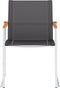 vidaXL - Tuinstoelen - 4 - st - textileen - en - roestvrij - staal - grijs