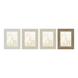 Fotolijsten Home ESPRIT Wit Beige Kristal polyestyreen Marmer Scandinavisch 21 x 2 x 26 cm (4 Stuks)