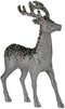 Decoratieve figuren Kerstrendier Zilverkleurig Plastic 15 x 45 x 30 cm (2 Stuks)