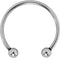 Locked Torc - Cockring - Zilver - 40mm