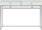 vidaXL-Wandtafel-gespiegeld-107x33x77-cm-staal-en-glas