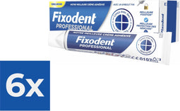 Fixodent Professional Kleefpasta - 6x 40 gram - Voordeelverpakking