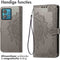 iMoshion Hoesje Geschikt voor Motorola Edge 40 Neo Hoesje Met Pasjeshouder - iMoshion Mandala Bookcase - Grijs