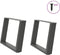 vidaXL - Salontafelpoten - 2 - st - U-vormig - 60x(42-43) - cm - staal - antraciet