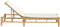 vidaXL - Ligstoel - met - kussens - 55x199x30 - cm - bamboe