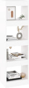 vidaXL - Boekenkast/kamerscherm - 40x30x135 - wit