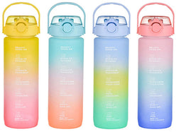 Fles met deksel en rietje Bewinner Multicolour 600 ml