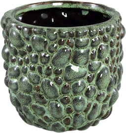 PTMD Danillo Bloempot - 12 x 12 x 11 cm - Keramiek - Groen