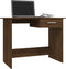 vidaXL - Bureau - 100x50x76 - cm - bewerkt - hout - bruin - eikenkleur