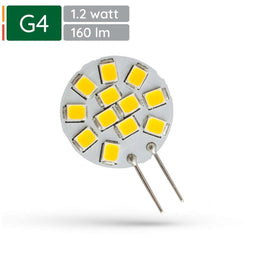 Spectrum LED Insteeklampje G4 1.2W - 12V - 160 Lumen - 3000K Warm wit - Gezellig licht - Energiezuinig