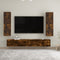 vidaXL - Tv-wandmeubels - 2 - st - 30,5x30x110 - cm - gerookt - eikenkleurig